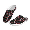 thumbnail image 2 of Lsque Red Mushrooms Pattern Womens Comfort Cotton on Scuff With Memory Foam and Anti-skid Sole Slipper-44/45, 2 of 7