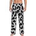 thumbnail image 2 of Picia Similar To Leopard Print Mens Soft Woven Cotton Elastic Waistband Sleep Pajama Pant Lounge Sleep Pant With Pockets And Drawstring-Medium, 2 of 9