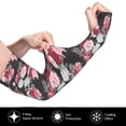 thumbnail image 3 of Lsque Rose Flowers Cooling Arm Sleeves for Men & Women -Compression Sleeves to Cover Arms for Working,Sun Sleeves for UV Protection,Breathable, Moisture-Wicking, 3 of 8