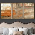 thumbnail image 3 of wall26 Framed Canvas Print Wall Art Set Gray &amp; Orange Paint Smudge Strokes Abstract Shapes Illustrations Modern Art Bohemian Multicolor Ultra for Living Room, Bedroom, Office - 16"x24"x, 3 of 5