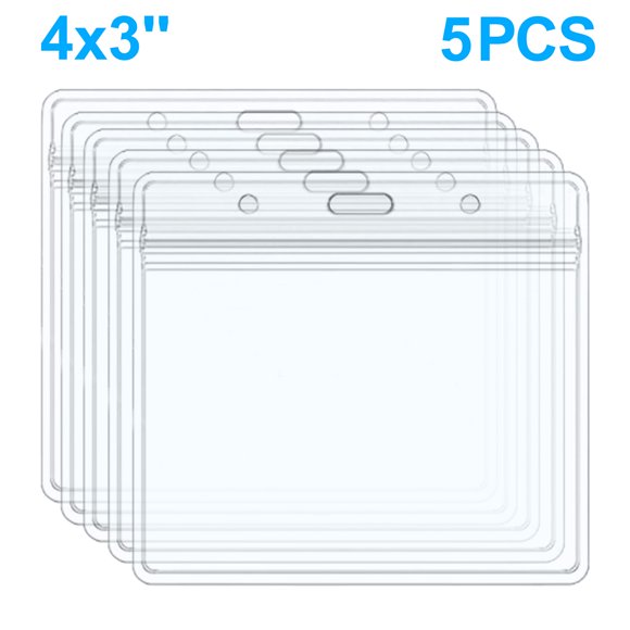 FlyFlise Protecteur de Carte de Vaccination CDC 4 X 3 Pouces Transparent Porte-Cartes Imperméable à l'Eau pour l'École