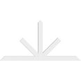 thumbnail image 2 of 72"W x 36"H x 2"D x 4"F, 12/12 Pitch, Saratoga Architectural Grade PVC Gable Bracket, 2 of 8