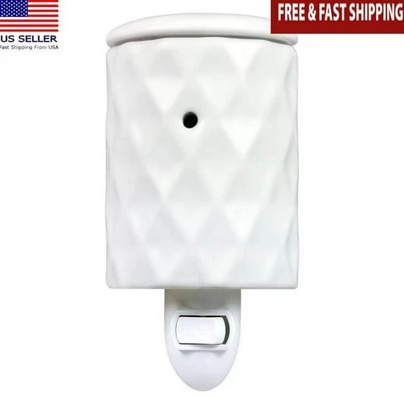 SIANA- Ceramic Wall Plug Wax Warmer Flameless Aromatherapy Light Decorative Home New