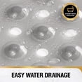 thumbnail image 3 of HITSLAM Extra Long Bathtub Mat-40x16 Non Slip Shower Mat with Drain Holes and Suction Cups,Machine Washable Bath Mat,Clear Gray, 3 of 8