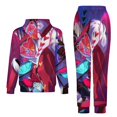 thumbnail image 2 of Hazbin Hotel Unisex Hoodies And Sweatpants Set Sweatshirts Jogger Pants Hooded Hoody Tracksuits Set Suit Winter Daily Adult Sweatsuit 2 Pcs, 2 of 9