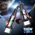 thumbnail image 2 of QOOVI 3M PD 100W USB C a USB tipo C Cable para Macbook Laptop USB-C cargador de carga rápida para Xiaomi Huawei Samsung Cable de carga Tan Jianjun unisex, 2 of 2