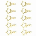 thumbnail image 5 of Pack of 10 Stylish Star Key Rings with Figure 8 Shape Portable Keychain Hook Alloy Texture Perfect for Everyday Use, 5 of 7