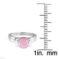 thumbnail image 3 of Sterling Silver with Natural Pink Opal Solitaire Ring, 3 of 3