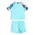 thumbnail image 2 of Uccdo Toddler Boys Rashguard Two Pieces Swimsuit Kids Baby Cartoon Print Bathing Suit Swimwear 1-5T, 2 of 6