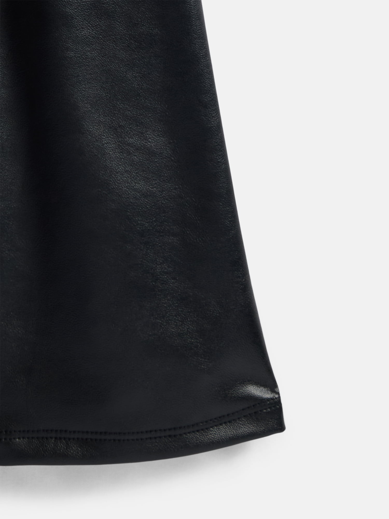 Wonder Nation Girls Faux Leather Flare Leggings, Sizes 4-18