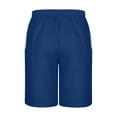 thumbnail image 4 of ctdiral Big and Tall Beach Shorts for Man Summer Loose Fit Drawstring Lounge Shorts Letter Print Straight Leg Short Pants with Pockets, 4 of 5