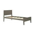 thumbnail image 3 of Max & Lily Twin Bed Frame, Solid Wood Classic Platform Bed with Panel Headboard for Kids, 3 of 10