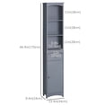 thumbnail image 3 of HOMCOM Bathroom Storage Cabinet, Tall Linen Tower with Shelves and Drawer, 3 of 10