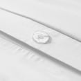 thumbnail image 3 of Nestl Bedding 7-Piece King Duvet Cover and Bed Sheet Set - Includes Duvet Cover, Flat Sheet, Fitted Sheets, 2 Pillowcases and 2 Pillow Shams - Complete Luxury Soft Microfiber Bedding Set, White, 3 of 6