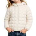 thumbnail image 2 of Child Winter Jacket Girl Dqueduo Girls' Hooded Puffer Full Zip Quilted Warm Outerwear Casual Winter Coat Jacket, 2 of 8