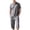 Gray-05, variant on Rvwovn Men's Casual Summer Shirt and Shorts Set Linen-Blend Breathable Comfortable 2 Piece Outfit