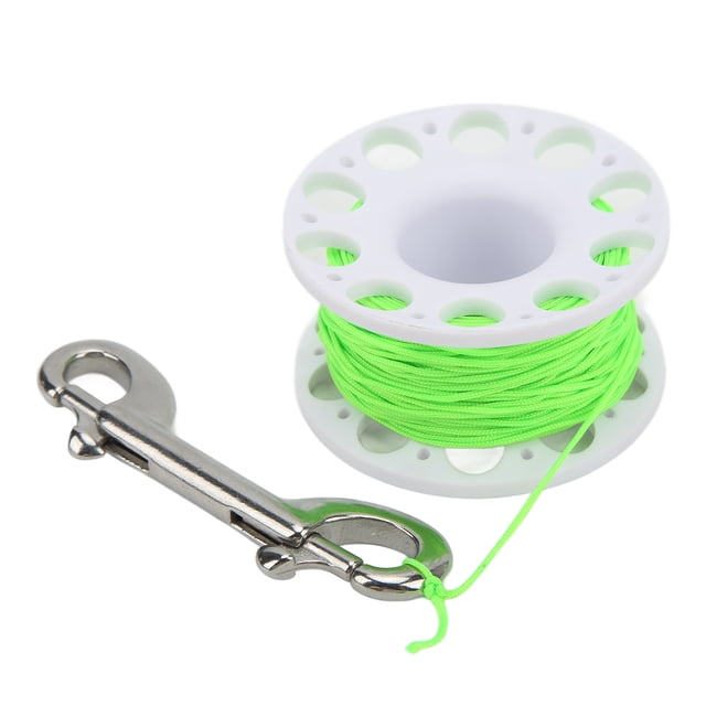 High Density Plastics Diving Reel, Stainless Steel Double Head, User Friendly Design, High Strength, Portable Belt