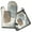 Brown and Grey-1, variant on Colorful and Grey Abstract Art Artwork Kitchen Oven Mitt and Pot Holder Sets 2 Pcs for Baking, Cooking and Grilling, Heat Resistant Up To 392 °F