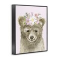 thumbnail image 3 of Stupell Industries Cottage Floral Bear on Pink Black Framed Giclee Art, 11 x 14, by Corinne Haig, 3 of 8