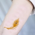 thumbnail image 4 of 10 hojas de tatuajes temporales metálicos, para mujeres, niñas o adultos, para playa, festivales y más, 4 of 6