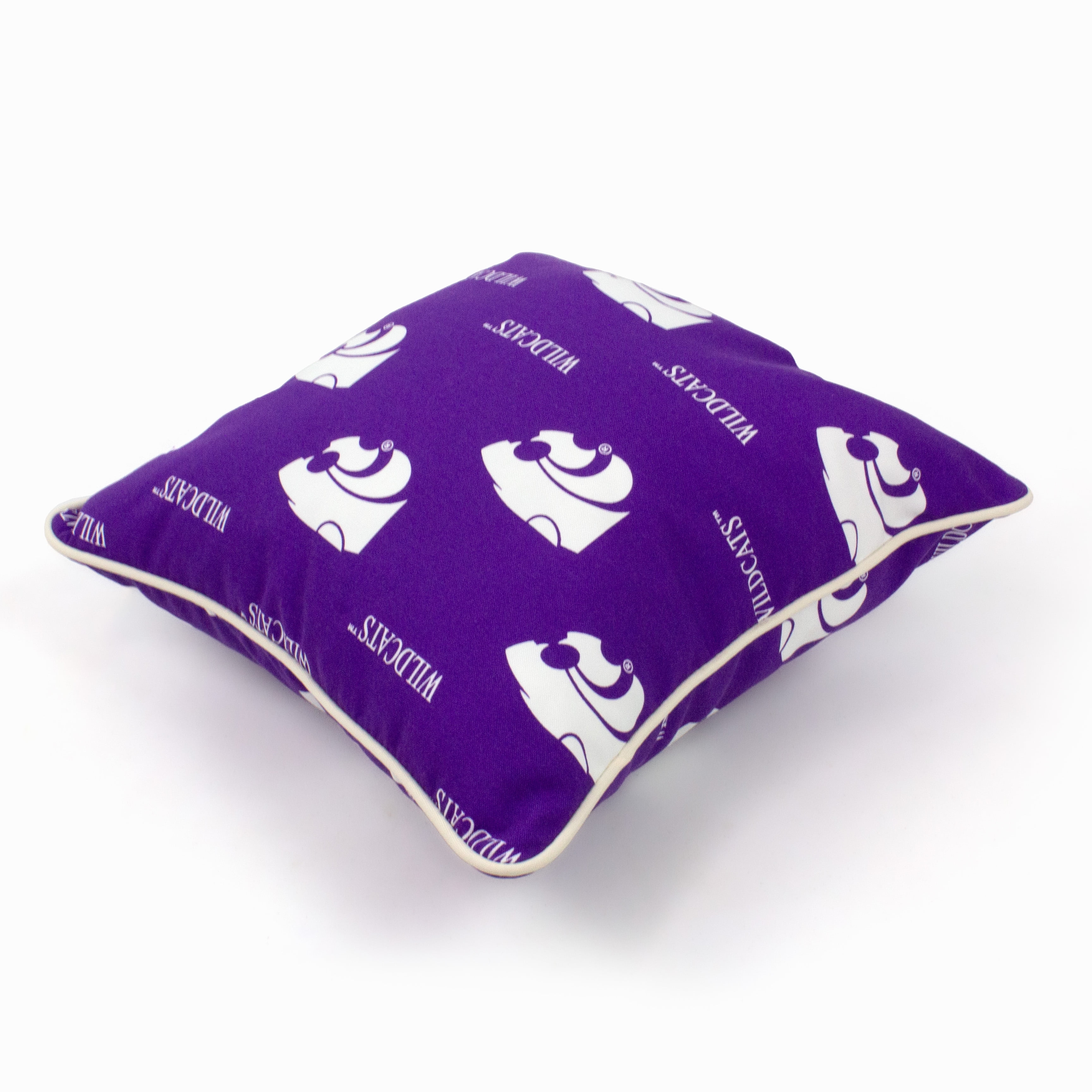Kansas State Wildcats College Covers Indoor or Outdoor Decorative Pillow Pair, 16 in x 16 in