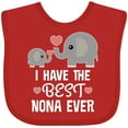 thumbnail image 3 of Inktastic Best Nona Ever Grandchild Boys or Girls Baby Bib, 3 of 4