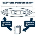 thumbnail image 6 of Sea Eagle 370 Deluxe 2 Person Inflatable Portable Sport Kayak Canoe w/ Paddles, 6 of 10