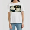 thumbnail image 4 of Swan Classic White 100% Cotton T-Shirt for Men - Comfortable Summer Short Sleeve Tee for Daily Wear- Casual Crew Neck Top for Many Occasions, 4 of 5