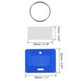 thumbnail image 3 of Uxcell 28x22mm Plastic Key Tags with Split Keyring Blue 5 Count, 3 of 4