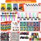 thumbnail image 3 of Set de obsequios de fiesta PLOUGVI 232 unidades para cumpleaños de Monster Truck, 3 of 6