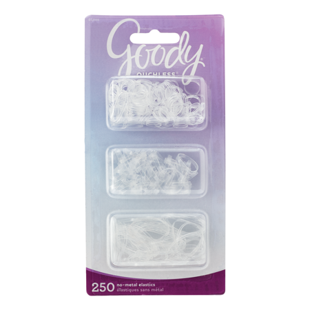 Goody Ouchless Clear Hair Ties No Metal Gentle Hair Elastic