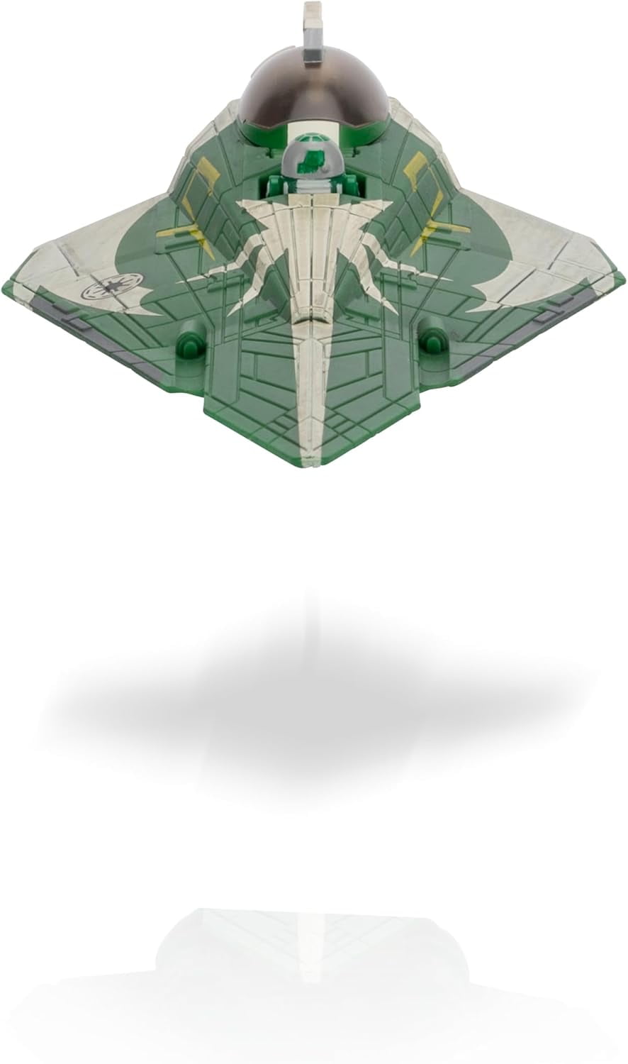 Star Wars Micro Galaxy Squadron Saesee Tiin's Jedi Starfighter - 5 inch Vehicle with Two 1 inch Micro Figure Accessories