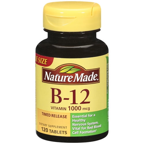Nature Made B 12 Vitamin Timed Release Tablets 1000 Mcg 120 Count