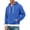 #Navy, variant on Fanshiluo Men's Waffle Quarter Zip Long Sleeve Pullover Hoodie,Contrast Color Hem Kangaroo Pocket Loose Fit Tops,L,Big and Tall Men