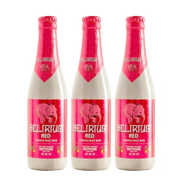 Tripack Cerveza Delirium Red Strong Fruit Beer 330 ml Delirium Tremens Strong Fruit