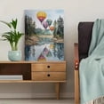 thumbnail image 5 of Hot Air Balloon Watercolor Landscape Canvas Wall Art Home Decor for Living Room Bedroom Office Hotel Lobby, 5 of 8