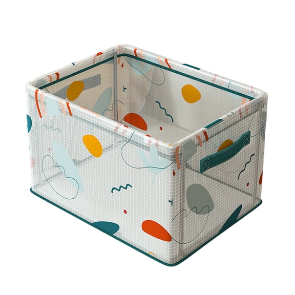 CSCHome Storage Bins with Handle Waterproof and Moisture-Proof Organization and Storage Cute Print Toy Storage 15.8x11.8x9.8inch