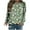 Green, variant on WXLWZYWL Trendy Sweatshirts For Women 2023 Women Classic And Winter Floral Print Crewneck Long Sleeve Loose Sweatshirt Tops