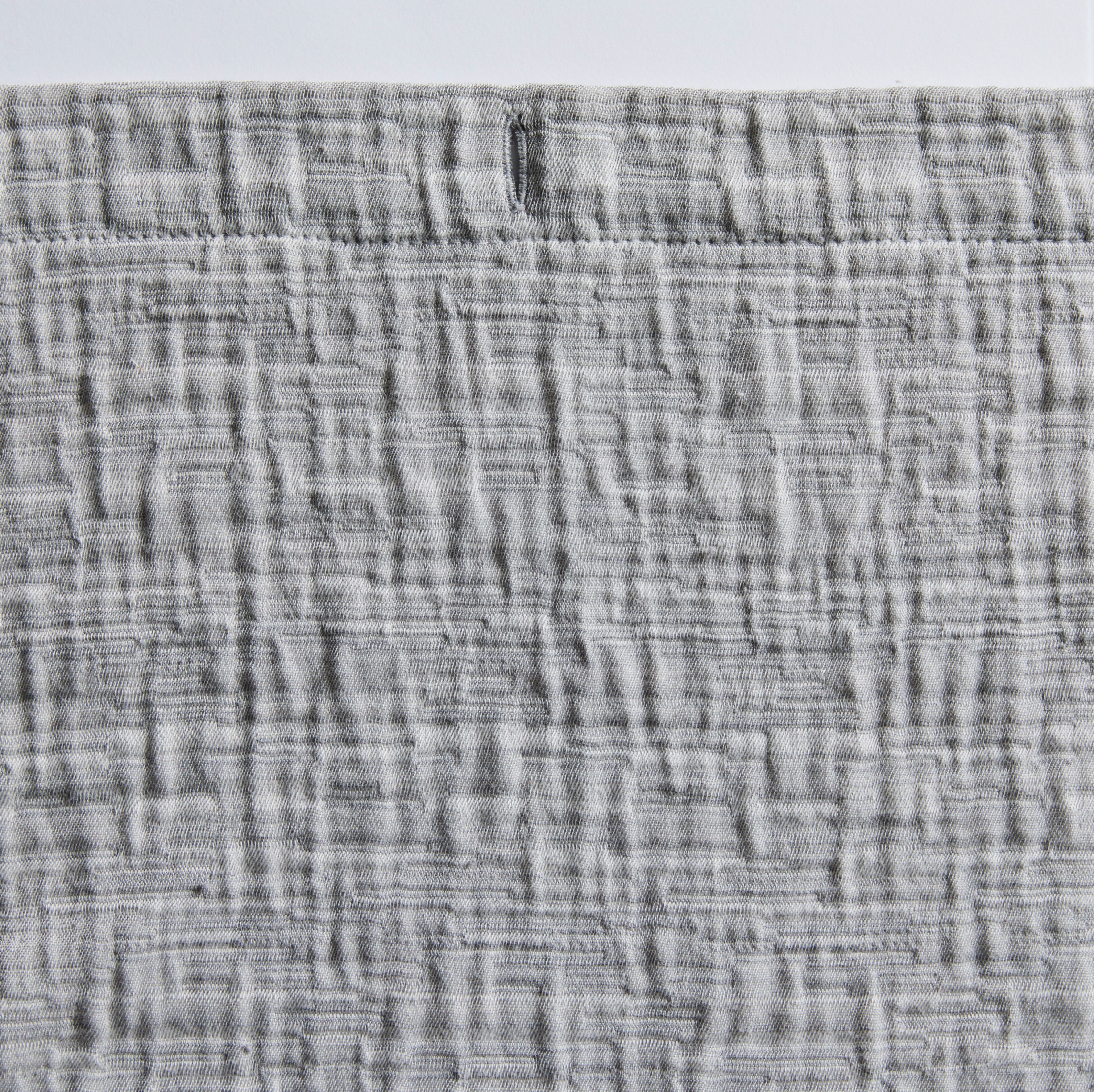 Better Homes and Gardens Gray Color Block Boucle Cotton/Poly Shower Curtain, 72" x 72"