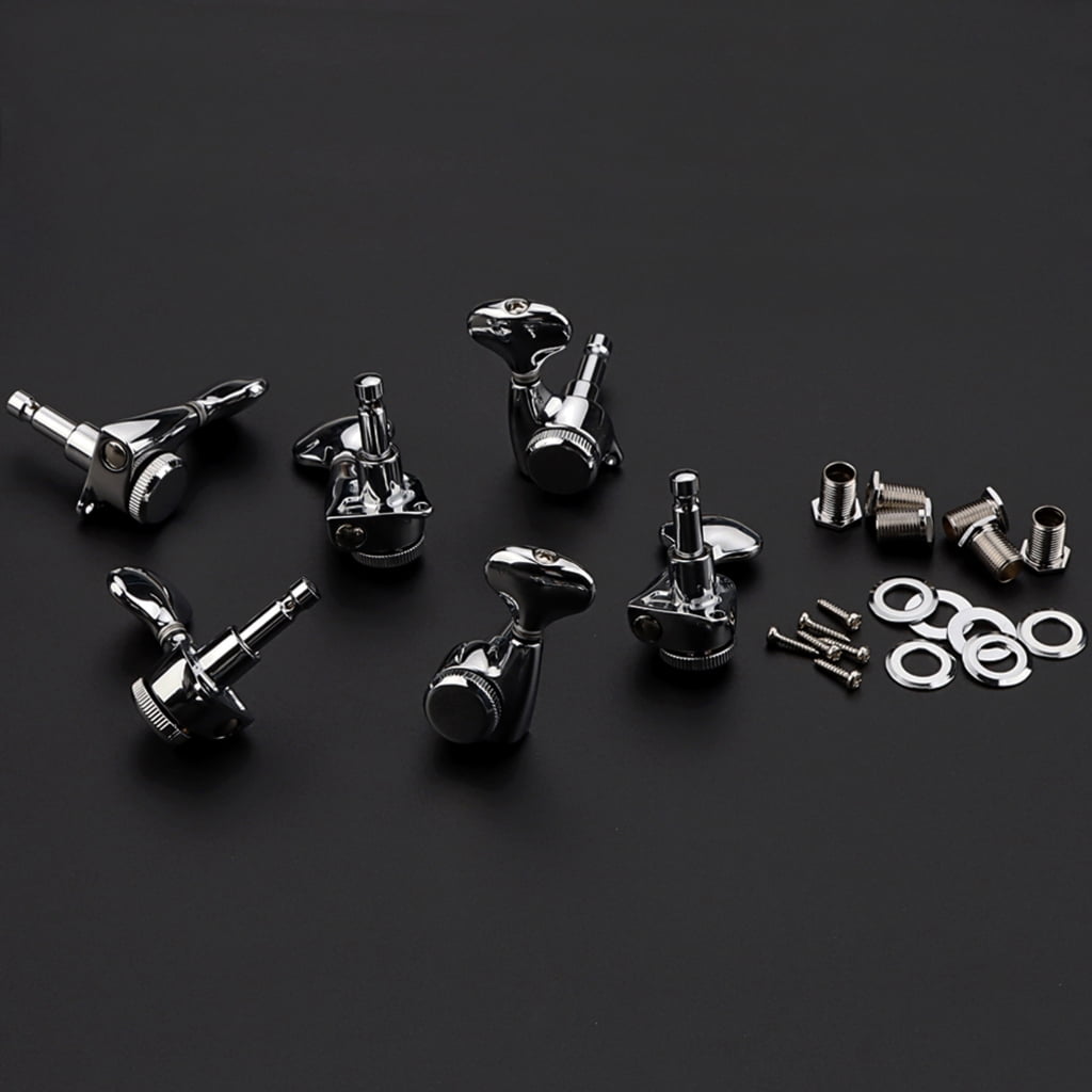 BQBQERT Guitar Machine Head 3L3R Tuning Pegs Guitar String Tuner Guitar Tuning Pegs Guitar Accessories Metal Guitar Tuners