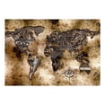 thumbnail image 2 of Tiptophomedecor World Map Wallpaper Wall Mural - Map On Old Paper 02, 2 of 3
