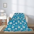thumbnail image 2 of Sikiie Daisies Flowers Cozy Flannel Fleece Throw Blanket: Lightweight & Thick for All Seasons - Perfect for Women, Men, & Kids"50"x40", 2 of 6