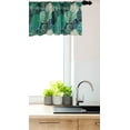 thumbnail image 3 of Ambesonne Forest Valance Pack of 2, Woodland Trees Nature Art, 54"X18", Dark Teal Cream Brown, 3 of 4