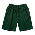 thumbnail image 5 of Men's Quick Dry Mesh Athletic Shorts, Casual Elastic Waist Drawstring Workout Shorts with Zipper Pockets, Lightweight Breathable Gym Running Sports Shorts for Men, Summer Loose Fit Activewear Shorts, 5 of 7