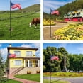 thumbnail image 6 of 20FT Flag Pole Kit for Outside House, Including 16 Gauge Outdoor Heavy Duty Flagpole In Ground with 3x5 American Flag and Ball Topper for Residential or Commercial Use, Black, 6 of 7