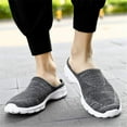 thumbnail image 5 of Womens Breathable Mesh Walking Mules Sneakers Open Back Slip On Shoes, 5 of 16