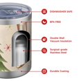 thumbnail image 4 of 12oz Tumblers Beige Christmas Santa and Animal Pattern Vacuum Insulated Stainless Steel Travel Tumbler Cups Mug with Lid and Straw for Beer,Coffee,Beverages with Cleaning Brush for Cold & Hot Drinks, 4 of 5