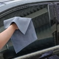 thumbnail image 5 of Lixmnse Double-Sided Suede and Microfiber Car Cleaning Towel for Superior Absorbency and Polishing Gray, 5 of 6