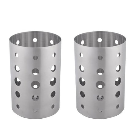 2 Pack Stainless Steel Utensil Kitchen Tool Cutlery Holder 2 Pack Stainless Steel Utensil Kitchen Tool Cutlery Holder