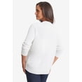 thumbnail image 4 of Jessica London Women's Plus Size Fine Gauge Eyelet Cardigan, 4 of 4